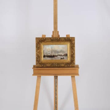 Hobbe Smith (1862–1942) - Havengezicht, Antiek en Kunst
