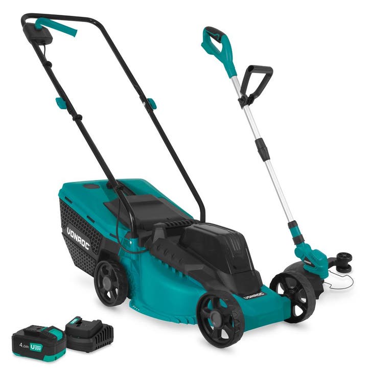 Accu Grasmaaier 20V en Grastrimmer 20V | Complete set incl., Jardin & Terrasse, Tondeuses à gazon, Envoi