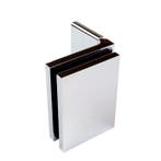 Glasklem douche Flamea glas-wand 90°-Mat chroom, Verzenden, Nieuw