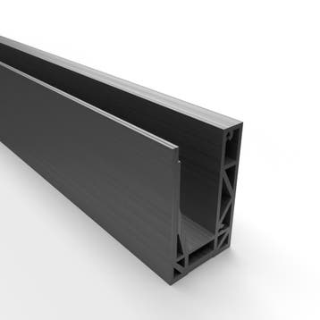 Celest balustrade vloerprofiel-2000 mm-RVS Look, Doe-het-zelf en Bouw, Verzenden, Nieuw