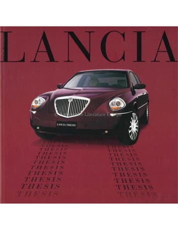 2001 LANCIA THESIS BROCHURE NEDERLANDS, Ophalen of Verzenden