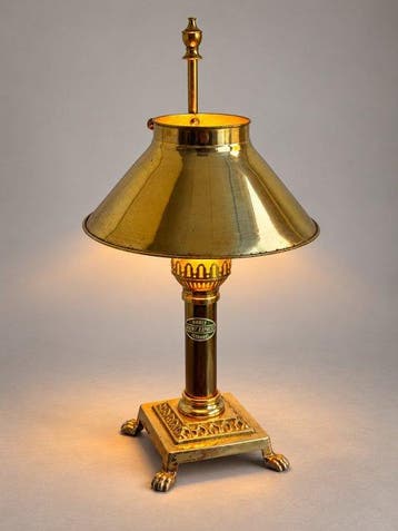 Tafellamp - Elegante messing kleurige met Paris–Orient