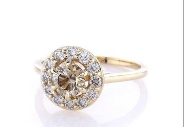 Zonder minimumprijs - Ring - 14 karaat Geel goud - 0.83ct.