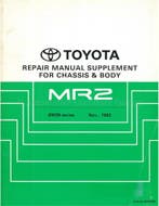 1994 TOYOTA MR2 CHASSIS & CAROSSERIE (SUPPLEMENT)
