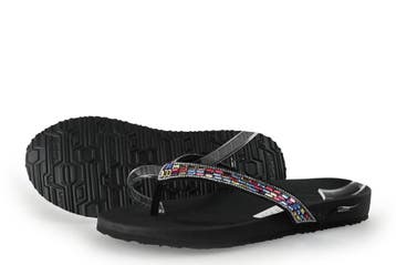 Skechers Slippers in maat 37½ Zwart, Kleding | Dames, Slippers, Skechers, Verzenden, Zwart