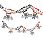 Halloween Slinger Vleermuis Onderhangers 2m, Verzenden, Nieuw