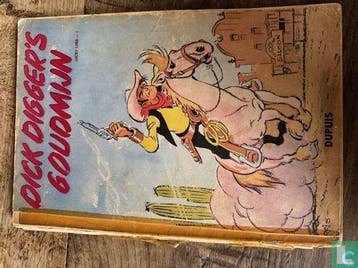 Lucky Luke - Dick Diggers goudmijn - 1950, Eén stripboek, Verzenden, Gelezen, De Bevere, Maurice.