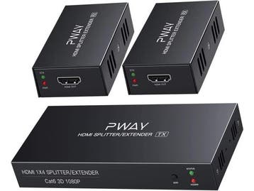 Veiling - HDMI Splitter Extender 1X2-poort via Cat5e / Cat6, Audio, Tv en Foto, Professionele apparaten, Nieuw