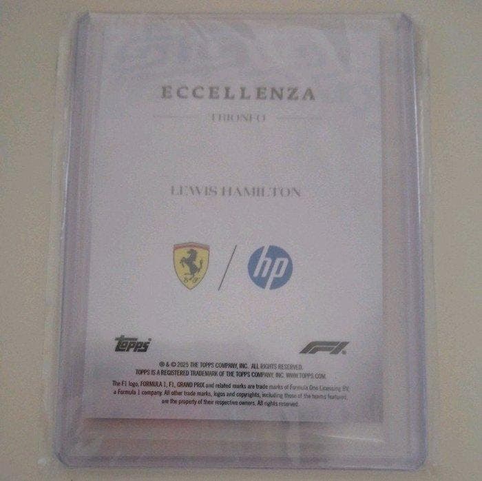 2025 Topps Lewis Hamilton Card - Excellent (EX), Collections, Autocollants