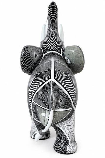 sculptuur, Modern Abstract Elephant Figurine with Striking