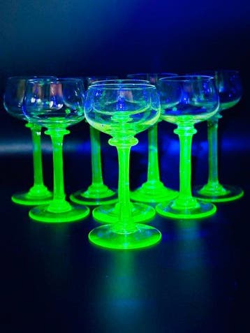 Verreries Doyen - Verre à vin (8) - Ouraline - OURALINE ART, Antiquités & Art