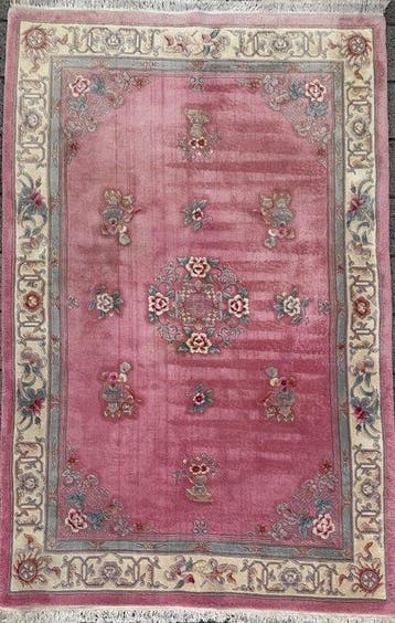 China Aubusson - Gereinigd - handgeknoopt - wol - Tapijt -