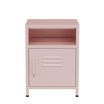 Lendo Online Table de Chevet 40x40x55 cm Métal Rose, Maison & Meubles, Chambre à coucher | Tables de chevet