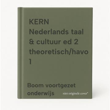 KERN Nederlands taal & cultuur ed 2 theoretisch/havo 1, Livres, Livres Autre, Verzenden, Boom voortgezet onderwijs