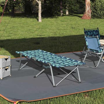 vidaXL Opvouwbaar Campingbed Blad Bossen 194 x 62,5 x 42,5, Verzenden