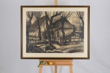 Dirk Filarski (1885-1964) - Huis in het bos, Antiek en Kunst