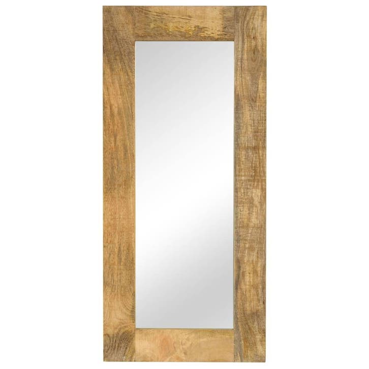 vidaXL Spiegel 50x110 cm massief mangohout, Maison & Meubles, Accessoires pour la Maison | Miroirs, Envoi