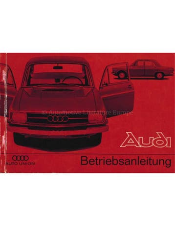 1967 AUTO UNION AUDI 80 INSTRUCTIEBOEKJE DUITS, Ophalen of Verzenden