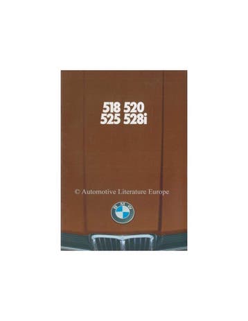 1978 BMW 5 SERIE BROCHURE NEDERLANDS