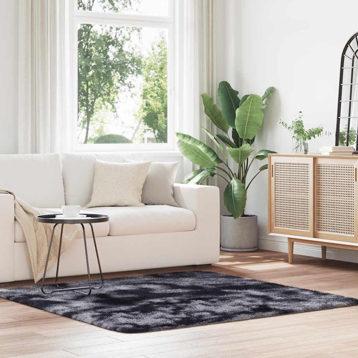 vidaXL Hoogpolig vloerkleed NAVARRA 160x160 cm polyester, Maison & Meubles, Ameublement | Tapis & Moquettes, Envoi