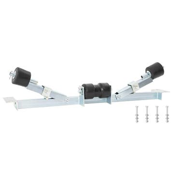 vidaXL Boot Trailer Ondersteuning 90,5 x 12 x 32 cm zilver, Watersport en Boten, Bootonderdelen, Verzenden, Nieuw