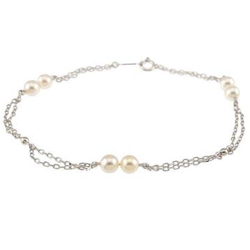 Mikimoto - Armband - 18 karaat Witgoud, Nieuw