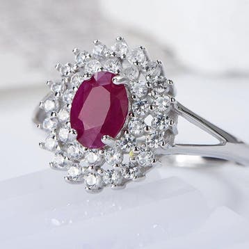 Zonder minimumprijs - Ring Verguld, Zilver, Platina -, Nieuw