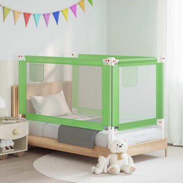 vidaXL Bedhekje peuter 150x25 cm stof groen, Verzenden, Nieuw
