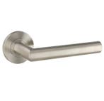 Deurklink Tavira op rond rozet mat rvs