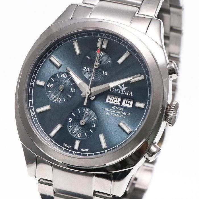 Optima - ATMOS Valjoux automatic - OSAC449-SS-19 - Homme -, Handtassen en Accessoires, Horloges | Heren