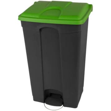 Pedaalemmer | Kunststof | Donkergrijs/Groen | 90L |, Verzenden, Nieuw in verpakking