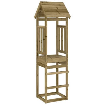vidaXL Speeltoren 52,5x46,5x206,5 cm geïmpregneerd, Verzenden