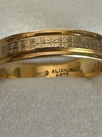 Ring - 18 karaat Geel goud, Witgoud