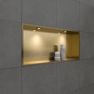 Inbouwnis BWS Alfie 30x60 cm Met LED Verlichting Geborsteld, Doe-het-zelf en Bouw, Ophalen of Verzenden, Nieuw, Bad