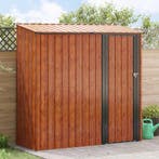 vidaXL Tuinhuisjes Bruin 203 x 85,5 x 200 cm Metaal, Verzenden, Nieuw