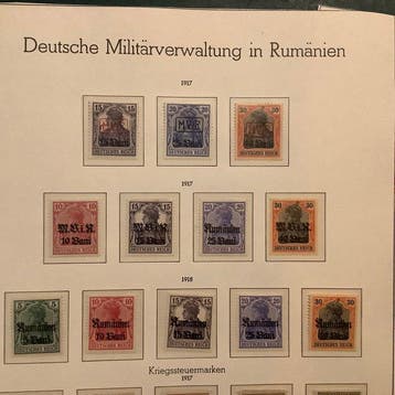 Duitse Rijk - Bezetting van Roemenië (1917-1918) 1917/1918 -, Gestempeld
