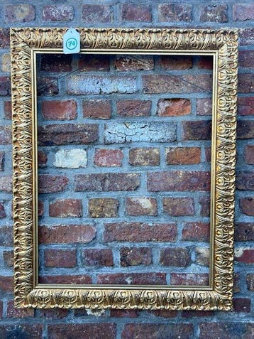 Lijst - 74. Oude goud vergulde schilderijlijst. Voor
