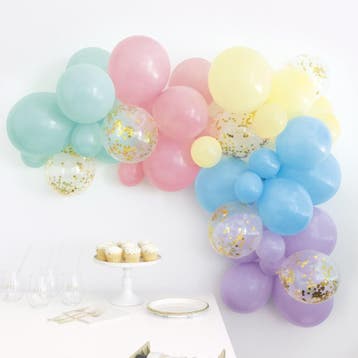 Ballonnenboog Zelf Maken Set Pastel 2,43m, Verzenden, Nieuw