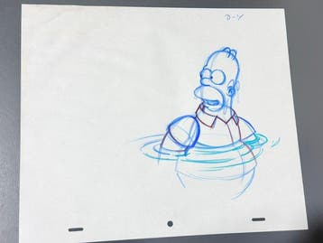 Gracie Films (1992) - Originele animatietekening van Homer, Cd's en Dvd's, Nieuw in verpakking