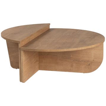 Evila Salontafel - Houtkleurig - Nieuw/Ongebruikt - Melamine, Verzenden, Nieuw, 50 tot 100 cm, Scandinavisch