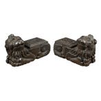 Sculpture, Archaic lions. Italy, 18th/19th century - 17 cm -