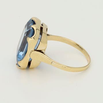 Ring - 14 karaat Geel goud - Spinel, Nieuw