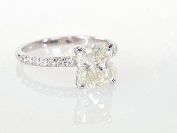 Bague de fiançailles - 14 carats Or blanc - 1.88ct. tw.