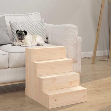 vidaXL Huisdierentrap 40x49x47 cm massief grenenhout, Dieren en Toebehoren, Verzenden, Nieuw