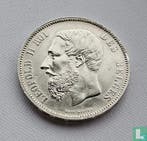 België 5 francs 1867 (klein hoofd - zonder punt na F), Verzenden, Losse munt