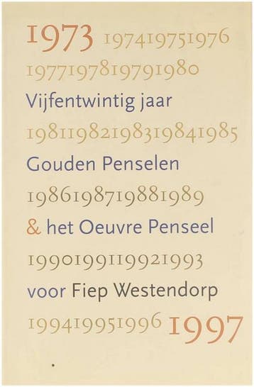25 JAAR GOUDEN PENSELEN & OUEVRE FIEP 9789074336376, Verzenden, Gelezen, T. Vrooland-Lob