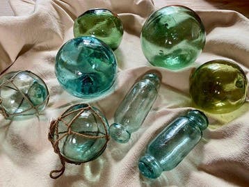 Maritieme objecten (8) - Set van 8 authentieke vintage