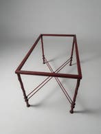 Tafel - Smeedijzeren tafel in mid-century modern-stijl,, Antiek en Kunst