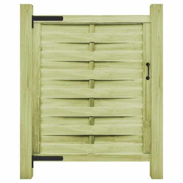 vidaXL Poort 100x125 cm groen geïmpregneerd grenenhout, Tuin en Terras, Verzenden, Nieuw