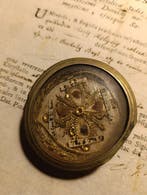 Reliekhouder (2) - Metaal, Glas, Textiel - 1700-1750,